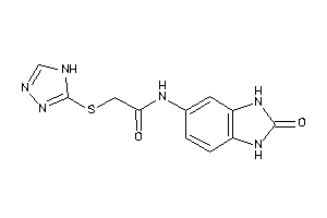 N-(2-keto-1,3-dihydrobenzimidazol-5-yl)-2-(4H-1,2,4-triazol-3-ylthio)acetamide