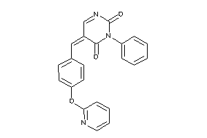 3-phenyl-5-[4-(2-pyridyloxy)benzylidene]pyrimidine-2,4-quinone