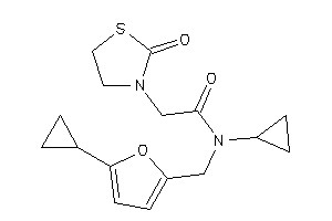 N-cyclopropyl-N-[(5-cyclopropyl-2-furyl)methyl]-2-(2-ketothiazolidin-3-yl)acetamide