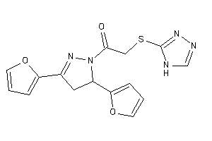 1-[3,5-bis(2-furyl)-2-pyrazolin-1-yl]-2-(4H-1,2,4-triazol-3-ylthio)ethanone