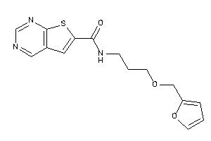 N-[3-(2-furfuryloxy)propyl]thieno[2,3-d]pyrimidine-6-carboxamide