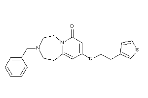 Image of 3-benzyl-9-[2-(3-thienyl)ethoxy]-1,2,4,5-tetrahydropyrido[2,1-g][1,4]diazepin-7-one