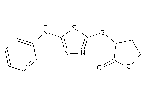 3-[(5-anilino-1,3,4-thiadiazol-2-yl)thio]tetrahydrofuran-2-one