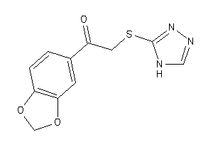 1-(1,3-benzodioxol-5-yl)-2-(4H-1,2,4-triazol-3-ylthio)ethanone