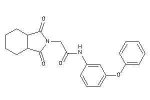 2-(1,3-diketo-3a,4,5,6,7,7a-hexahydroisoindol-2-yl)-N-(3-phenoxyphenyl)acetamide