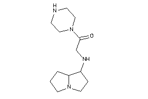 Image of 1-piperazino-2-(pyrrolizidin-1-ylamino)ethanone