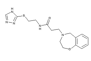 3-(3,5-dihydro-2H-1,4-benzoxazepin-4-yl)-N-[2-(4H-1,2,4-triazol-3-ylthio)ethyl]propionamide