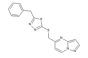 2-benzyl-5-(pyrazolo[1,5-a]pyrimidin-5-ylmethylthio)-1,3,4-oxadiazole