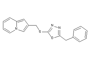 2-benzyl-5-(indolizin-2-ylmethylthio)-1,3,4-oxadiazole