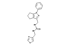 1-[(1-phenyl-5,6-dihydro-4H-cyclopenta[c]pyrazol-3-yl)methyl]-3-(thiazol-4-ylmethyl)urea