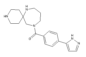 [4-(1H-pyrazol-5-yl)phenyl]-(3,7,11-triazaspiro[5.6]dodecan-11-yl)methanone