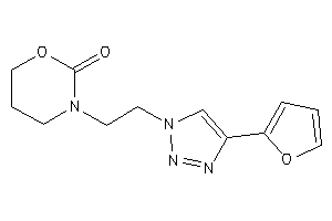 3-[2-[4-(2-furyl)triazol-1-yl]ethyl]-1,3-oxazinan-2-one