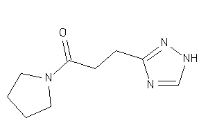 1-pyrrolidino-3-(1H-1,2,4-triazol-3-yl)propan-1-one