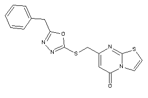 7-[[(5-benzyl-1,3,4-oxadiazol-2-yl)thio]methyl]thiazolo[3,2-a]pyrimidin-5-one