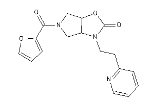 Image of 5-(2-furoyl)-3-[2-(2-pyridyl)ethyl]-3a,4,6,6a-tetrahydropyrrolo[3,4-d]oxazol-2-one