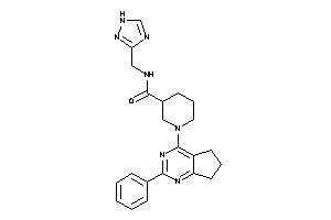 1-(2-phenyl-6,7-dihydro-5H-cyclopenta[d]pyrimidin-4-yl)-N-(1H-1,2,4-triazol-3-ylmethyl)nipecotamide