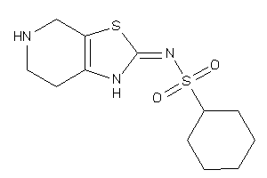 N-(4,5,6,7-tetrahydro-1H-thiazolo[5,4-c]pyridin-2-ylidene)cyclohexanesulfonamide