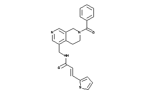 N-[(7-benzoyl-6,8-dihydro-5H-2,7-naphthyridin-4-yl)methyl]-3-(2-thienyl)acrylamide