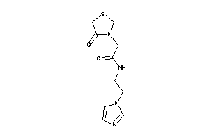 N-(2-imidazol-1-ylethyl)-2-(4-ketothiazolidin-3-yl)acetamide