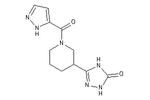 3-[1-(1H-pyrazole-5-carbonyl)-3-piperidyl]-1,4-dihydro-1,2,4-triazol-5-one