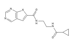 N-[2-(cyclopropanecarbonylamino)ethyl]thieno[2,3-d]pyrimidine-6-carboxamide