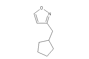 Image of 3-(cyclopentylmethyl)isoxazole