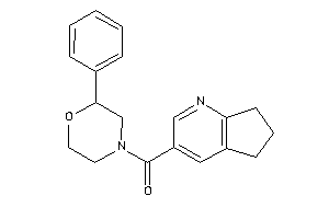 (2-phenylmorpholino)-(1-pyrindan-3-yl)methanone