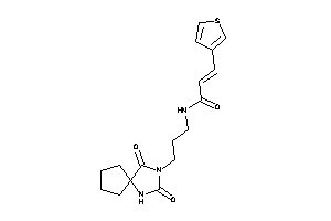 N-[3-(2,4-diketo-1,3-diazaspiro[4.4]nonan-3-yl)propyl]-3-(3-thienyl)acrylamide