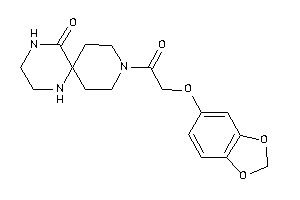 3-[2-(1,3-benzodioxol-5-yloxy)acetyl]-3,8,11-triazaspiro[5.5]undecan-7-one