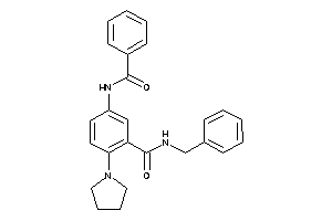 5-benzamido-N-benzyl-2-pyrrolidino-benzamide