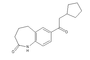 7-(2-cyclopentylacetyl)-1,3,4,5-tetrahydro-1-benzazepin-2-one