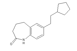 Image of 7-(2-cyclopentylethyl)-1,3,4,5-tetrahydro-1-benzazepin-2-one