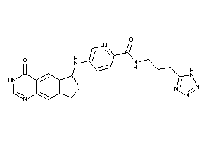 5-[(4-keto-3,6,7,8-tetrahydrocyclopenta[g]quinazolin-6-yl)amino]-N-[3-(1H-tetrazol-5-yl)propyl]picolinamide