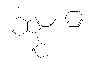 8-(benzylthio)-9-(tetrahydrofuryl)hypoxanthine