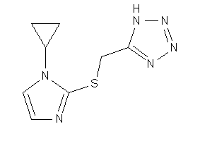 5-[[(1-cyclopropylimidazol-2-yl)thio]methyl]-1H-tetrazole