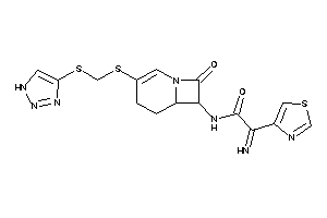 2-imino-N-[8-keto-3-[(1H-triazol-4-ylthio)methylthio]-1-azabicyclo[4.2.0]oct-2-en-7-yl]-2-thiazol-4-yl-acetamide