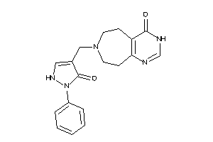 7-[(5-keto-1-phenyl-3-pyrazolin-4-yl)methyl]-5,6,8,9-tetrahydro-3H-pyrimido[4,5-d]azepin-4-one