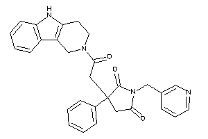 3-[2-keto-2-(1,3,4,5-tetrahydropyrido[4,3-b]indol-2-yl)ethyl]-3-phenyl-1-(3-pyridylmethyl)pyrrolidine-2,5-quinone