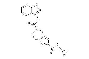 N-cyclopropyl-5-[2-(1H-indazol-3-yl)acetyl]-6,7-dihydro-4H-pyrazolo[1,5-a]pyrazine-2-carboxamide