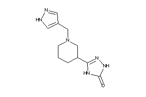 3-[1-(1H-pyrazol-4-ylmethyl)-3-piperidyl]-1,4-dihydro-1,2,4-triazol-5-one