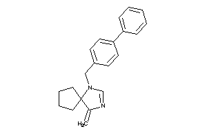 4-methylene-1-(4-phenylbenzyl)-1,3-diazaspiro[4.4]non-2-ene