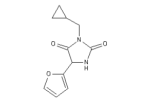 3-(cyclopropylmethyl)-5-(2-furyl)hydantoin