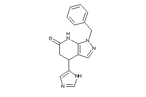 1-benzyl-4-(1H-imidazol-5-yl)-5,7-dihydro-4H-pyrazolo[3,4-b]pyridin-6-one