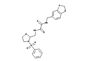 N-[(3-besyloxazolidin-2-yl)methyl]-N'-piperonyl-oxamide