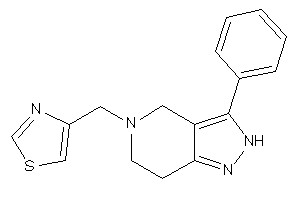 4-[(3-phenyl-2,4,6,7-tetrahydropyrazolo[4,3-c]pyridin-5-yl)methyl]thiazole