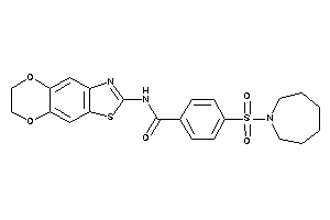 4-(azepan-1-ylsulfonyl)-N-(6,7-dihydro-[1,4]dioxino[2,3-f][1,3]benzothiazol-2-yl)benzamide