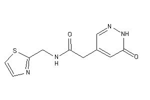 2-(6-keto-1H-pyridazin-4-yl)-N-(thiazol-2-ylmethyl)acetamide