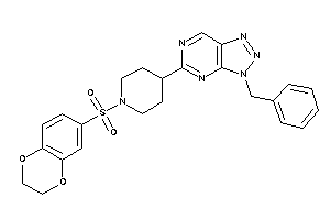 Image of 3-benzyl-5-[1-(2,3-dihydro-1,4-benzodioxin-6-ylsulfonyl)-4-piperidyl]triazolo[4,5-d]pyrimidine