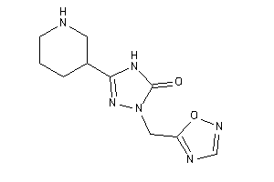 2-(1,2,4-oxadiazol-5-ylmethyl)-5-(3-piperidyl)-4H-1,2,4-triazol-3-one