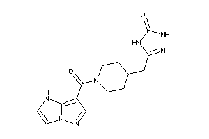 3-[[1-(1H-pyrazolo[1,5-a]imidazole-7-carbonyl)-4-piperidyl]methyl]-1,4-dihydro-1,2,4-triazol-5-one